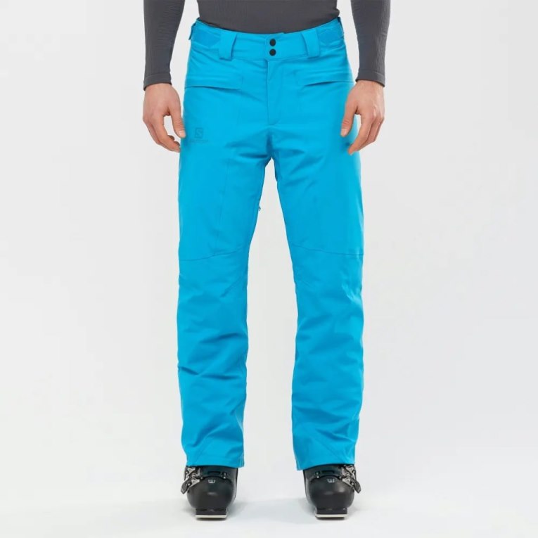 Turquoise Salomon Brilliant Men\'s Ski Pants | PH 97501G